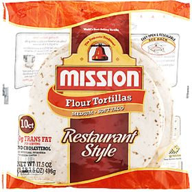 Mission Flour Tortillas Restaurant Style Soft Taco 17.5oz