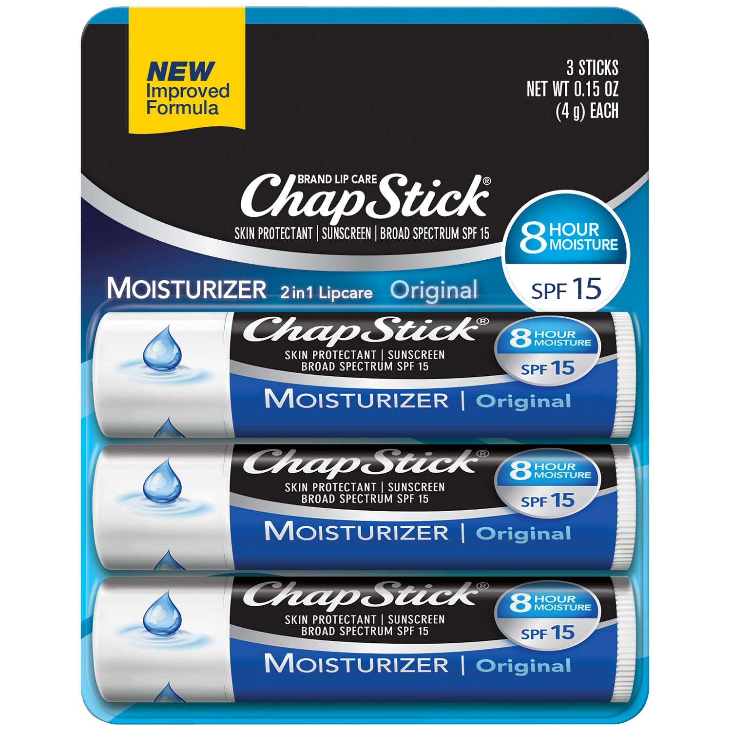 Chapstick Moisturizer 3pk