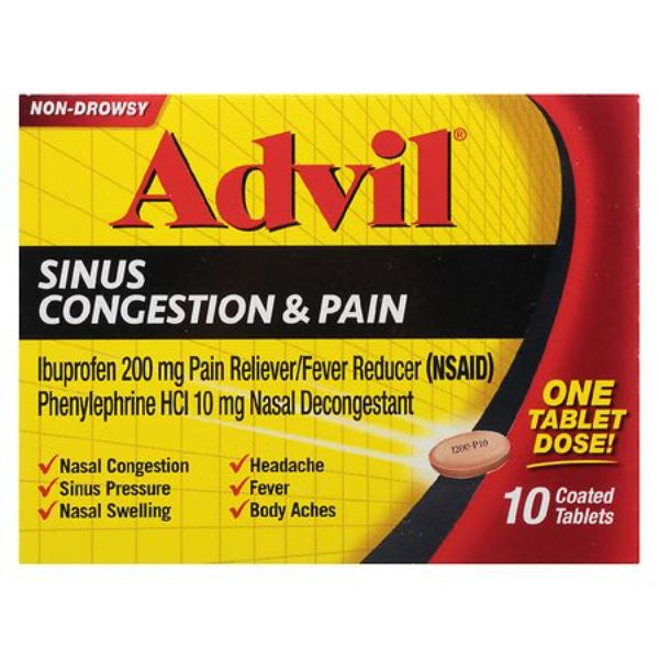 Advil Sinus Congestion & Pain Tablets