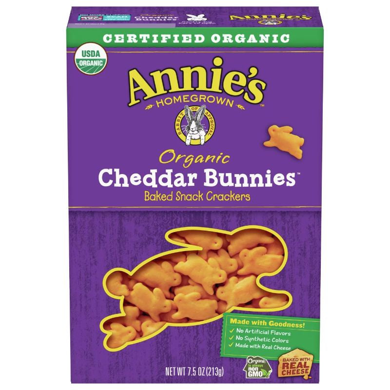 Annie's Organic Cheddar Bunnies Baked Crackers 7.5oz
