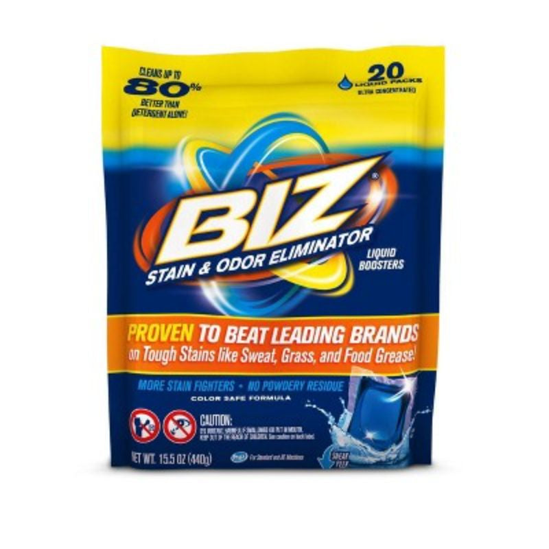 BIZ Laundry Detergent Liquid Boosters, 20ct