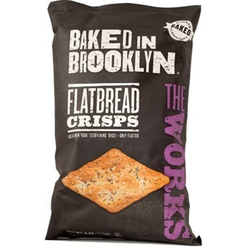 Baked in Brooklyn Flatbread Crisps, The Works 6oz