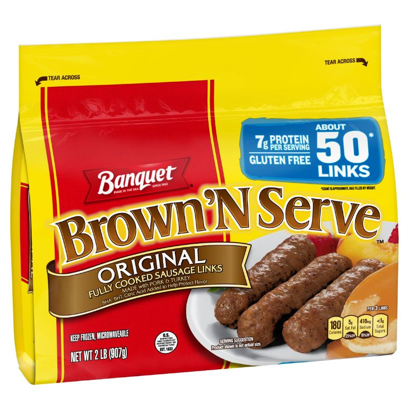 Banquet Original Brown N Serve Sausage Links 32 oz