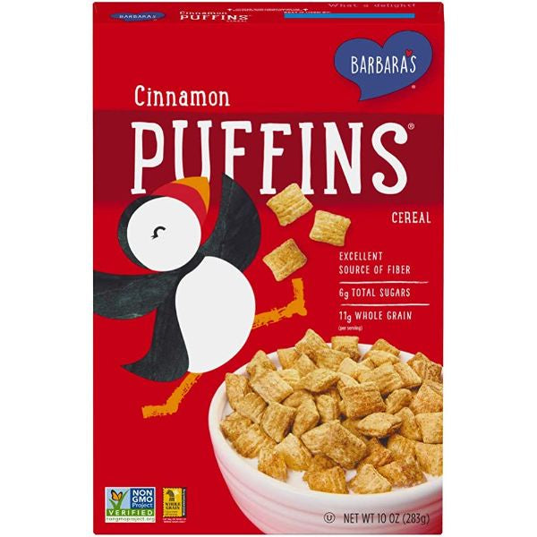 Barbara's Puffins Cinnamon Cereal 10oz