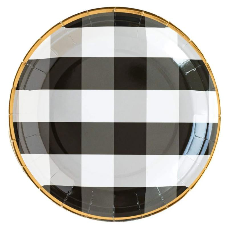 Basic Gingham Farm Round 9" Plates