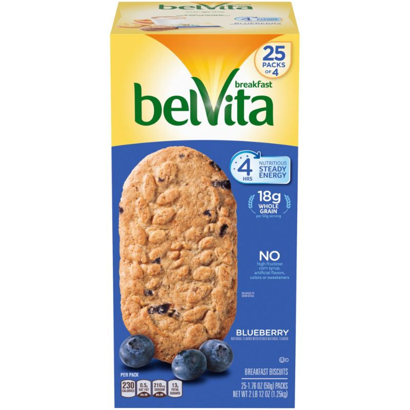 BelVita Blueberry Breakfast Biscuits 25 pk