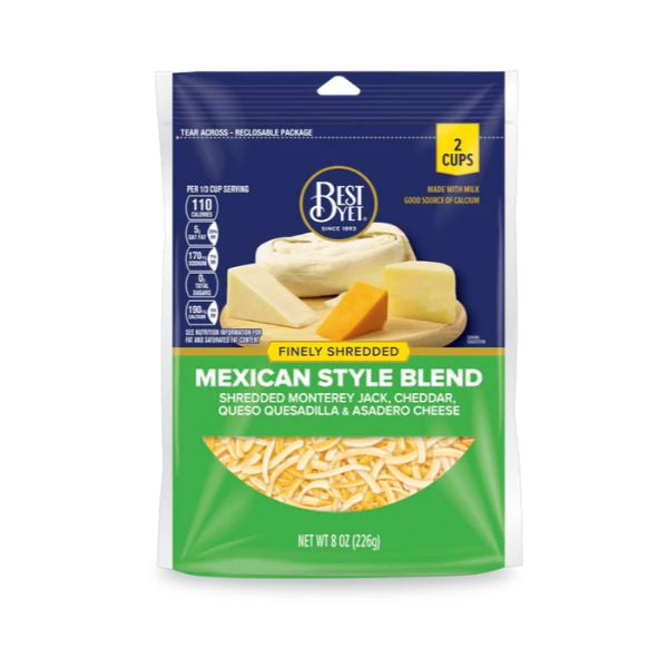 Best Yet Fancy Shredded Mexican Cheese 8 oz