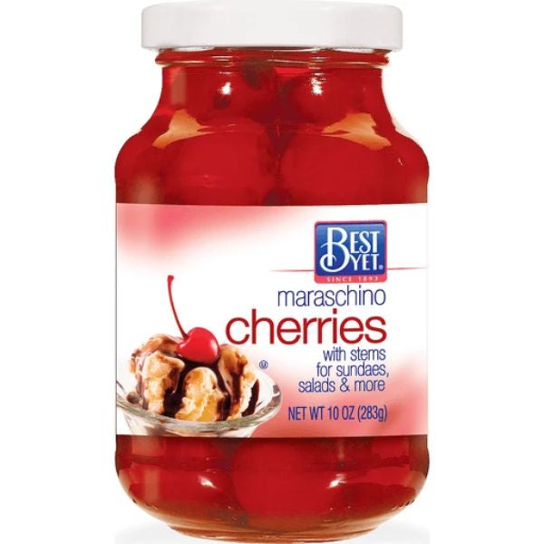 Best Yet Maraschino Cherry with Stems 10oz
