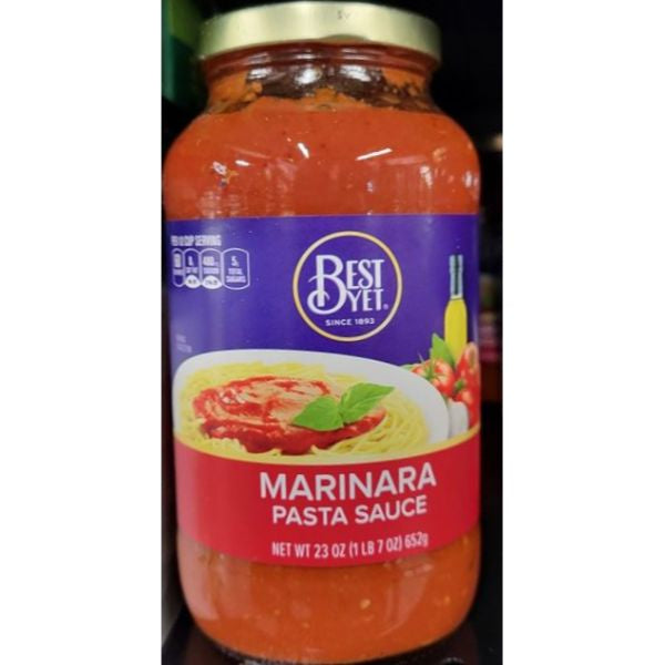 Best Yet Marinara Pasta Sauce 23oz