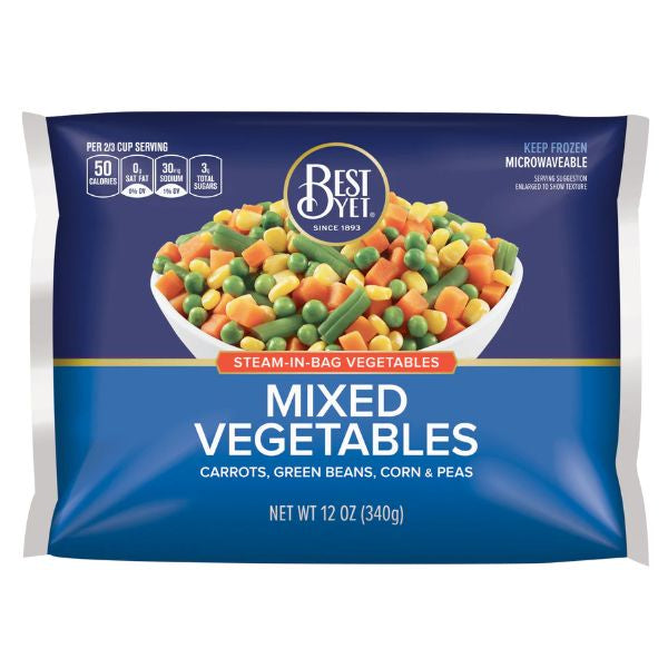 Best Yet Mixed Vegetables Steamable 12oz