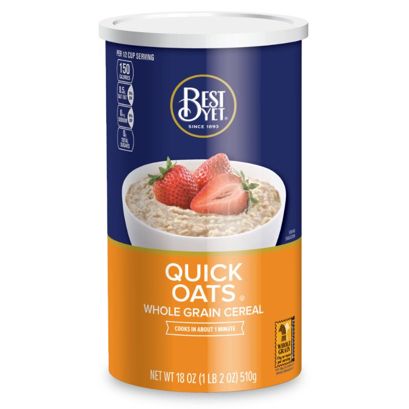 Best Yet Quick Oats 18oz