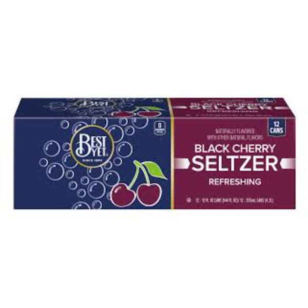 Best Yet Seltzer Black Cherry Seltzer Cans 12/12oz (includes deposit)