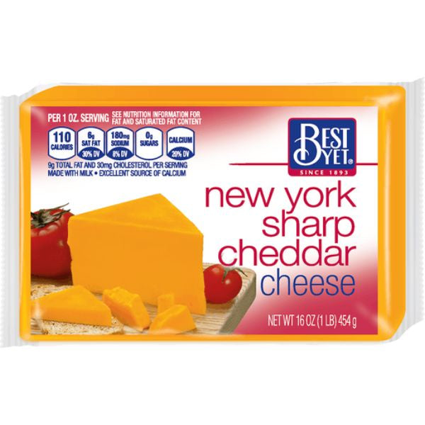 Best Yet Sharp Cheddar Bar 16 oz