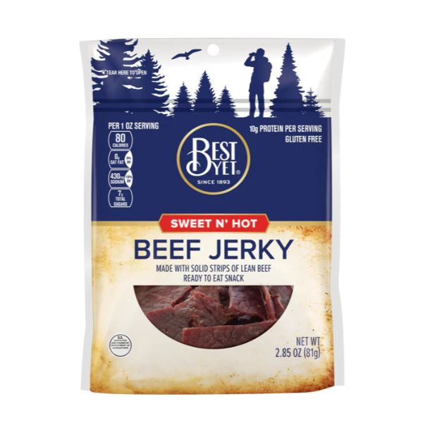 Best Yet Sweet N' Hot Beef Jerky 2.85oz