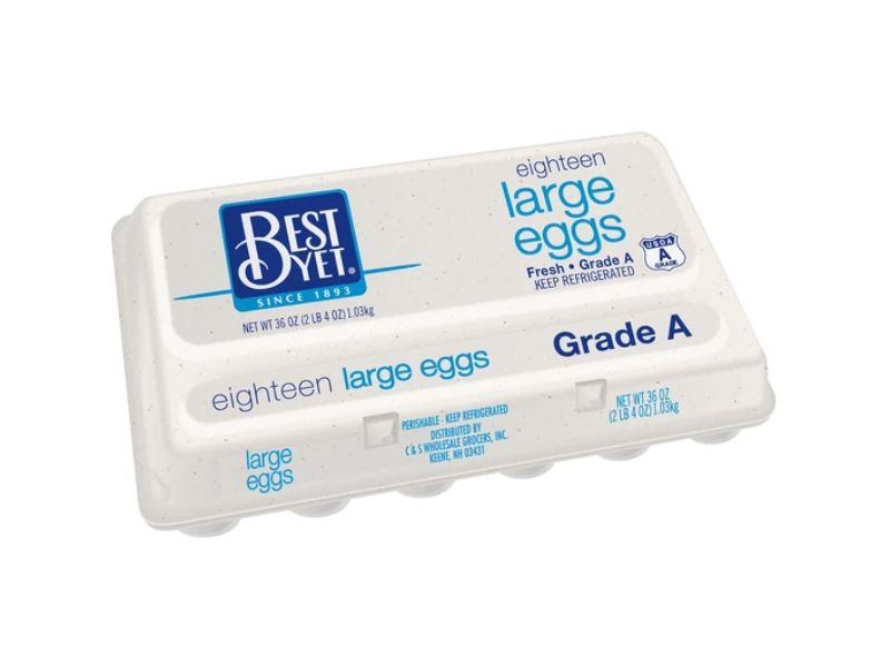 Best Yet Grade A Large Eggs 18 count