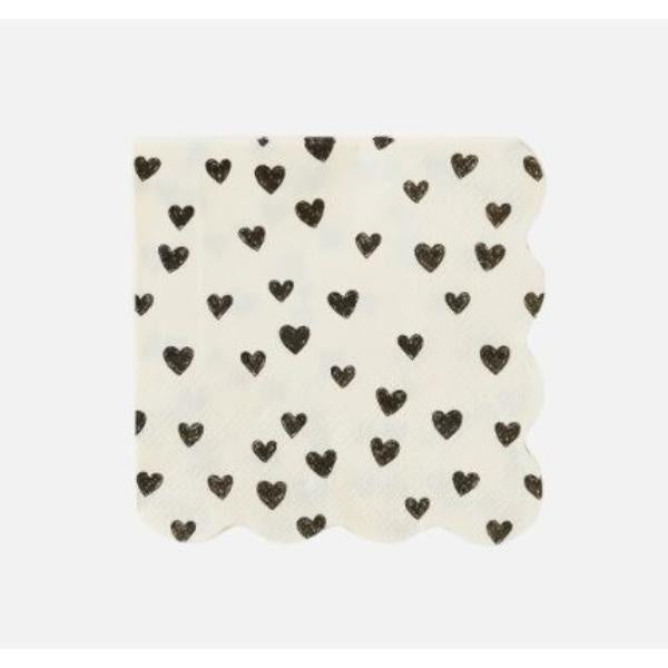 Black Hearts Cocktail Napkin Pack