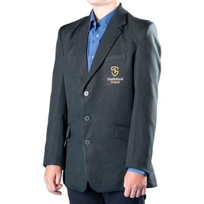 Blazer Navy Boys with Logo Size 16