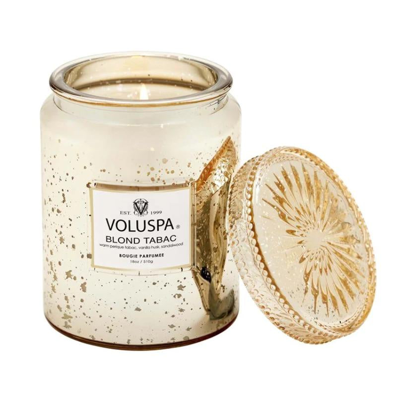 Blond Tabac  Lg Speckle Jar Candle 18 oz