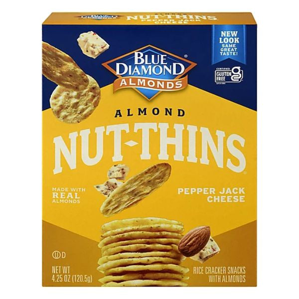 Blue Diamond Nut-Thins Pepper Jack Crackers  4.25oz