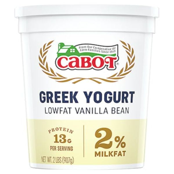 Cabot Greek 2% Yogurt Vanilla 32 oz