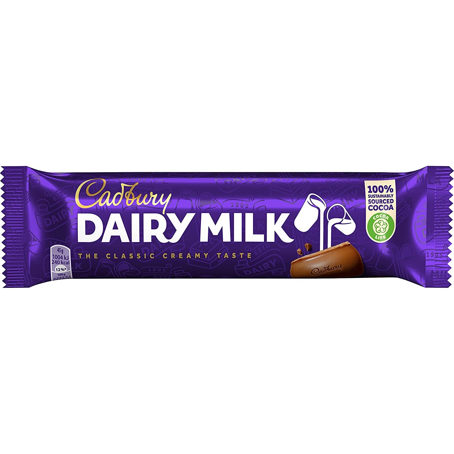 Cadbury Dairy Milk Chocolate Bar 45g