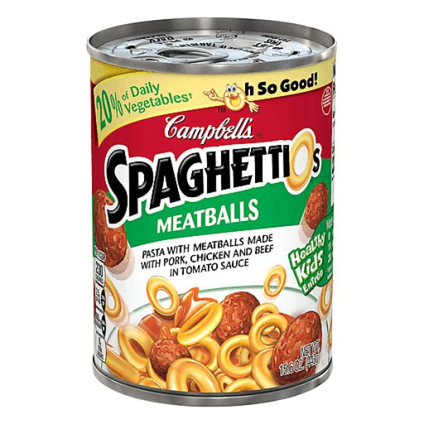 Campbells Spaghetti O's w/Meatballs 15.6oz