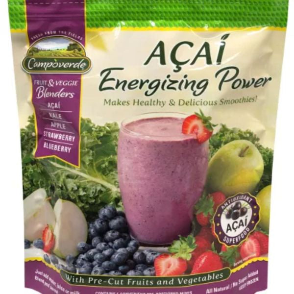 Campoverde Acai Energizing Power Fruit & Veggie Blenders 32 oz