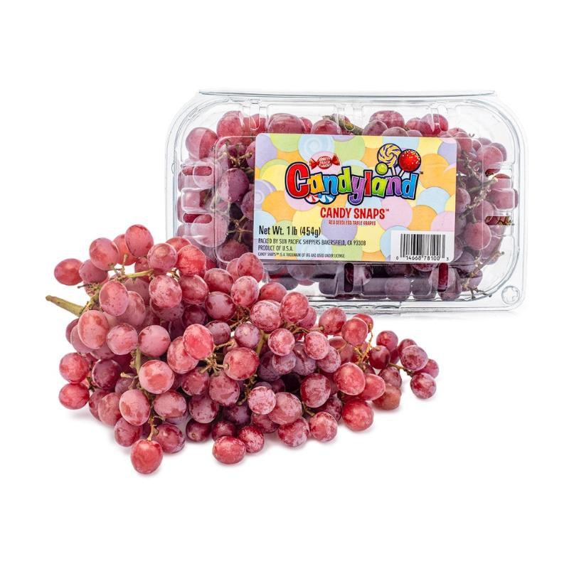 Candy Snaps Red Seedless Grapes 1 lb