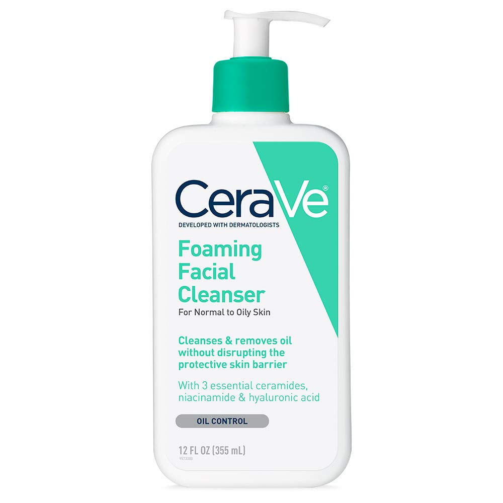 CeraVe Foaming Face Wash, Face Cleanser 12 fl oz