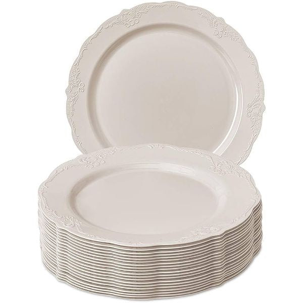 Chateau Cream Dessert/Snack Plate 10 pk