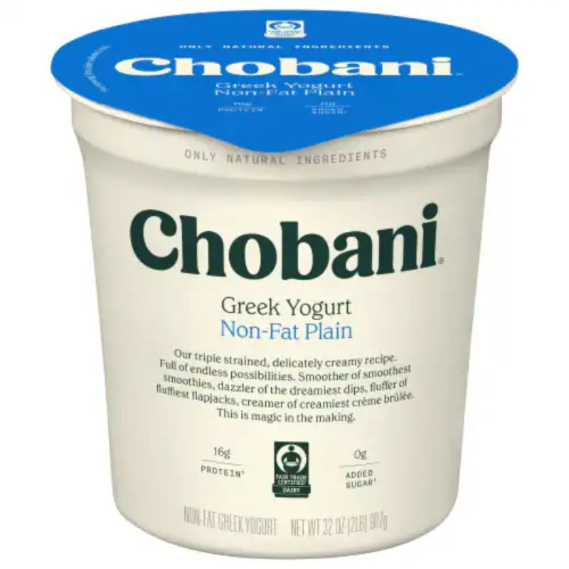 Chobani Greek Yogurt Nonfat Plain, 32 oz