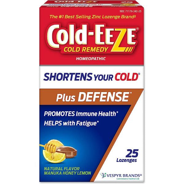 Cold-Eeze Plus Defense Manuka Honey Lemon Lozenges, 25ct