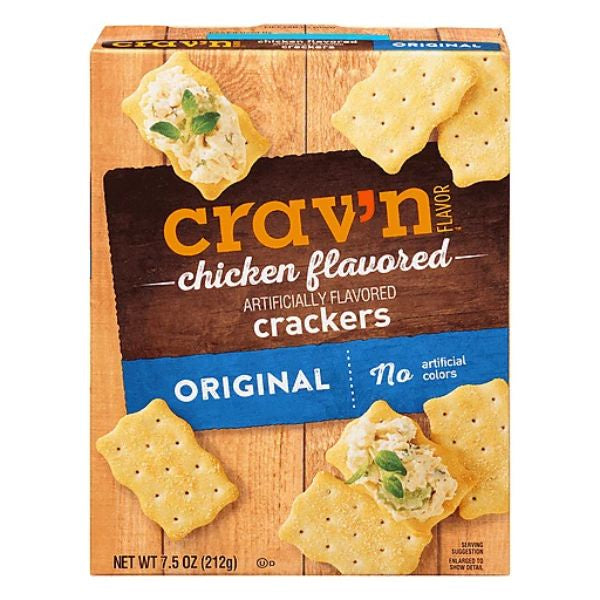 Crav'n Flavor Chicken Flavored Crackers 7.5oz