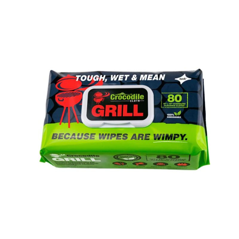 Crocodile Cloth GRILL Huge Biodegradable Cloths 80pk