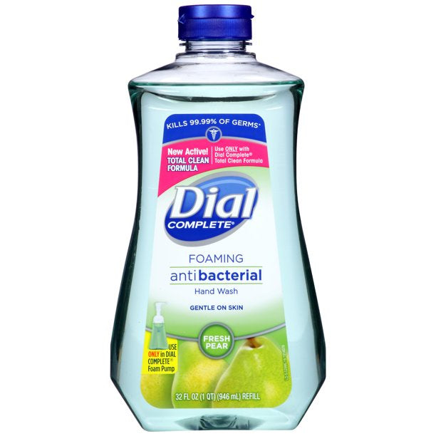 Dial Foaming Antibacterial Hand Soap Refill Fresh Pear 32oz