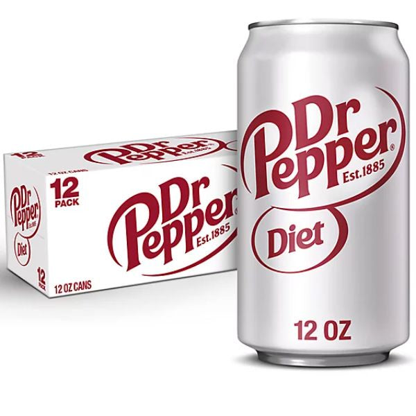 Dr Pepper Zero Can 12 Pack Fridge 12 oz (includes deposit)