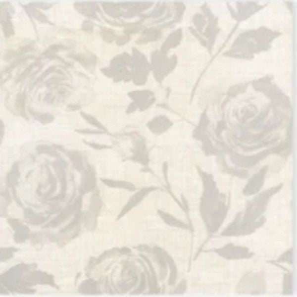 Florence Perla Airlaid Napkin 1/4 Fold Grey Roses 44x44cm , 50 ct