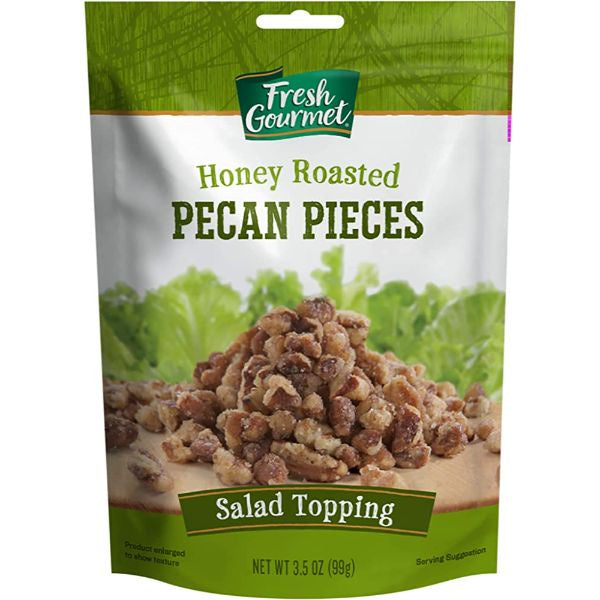 Fresh Gourmet Honey Roasted Pecan Pieces, 3.5oz