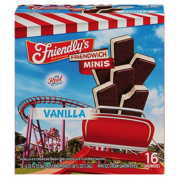 Friendly's Mini Ice Cream Sandwiches 16 ct