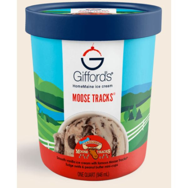 Gifford's Moose Tracks Ice Cream, 32oz