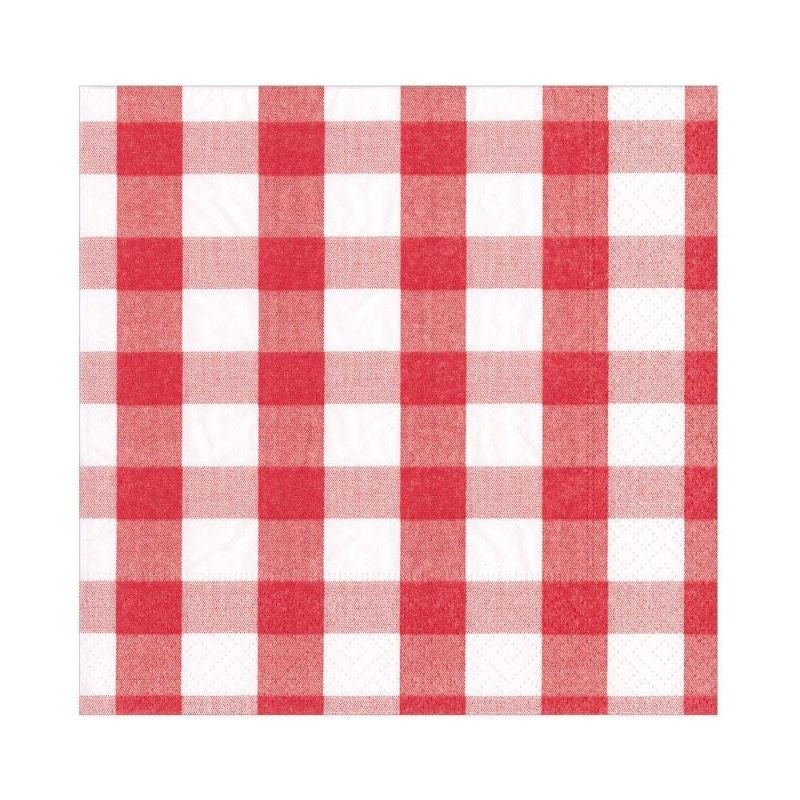 Gingham Red Luncheon Napkin