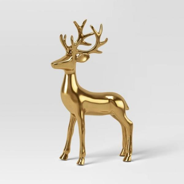 Gold Deer Statue - Standing