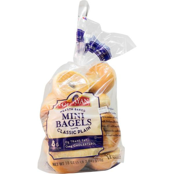 Hilltop Hearth Mini Plain Bagels 12ct