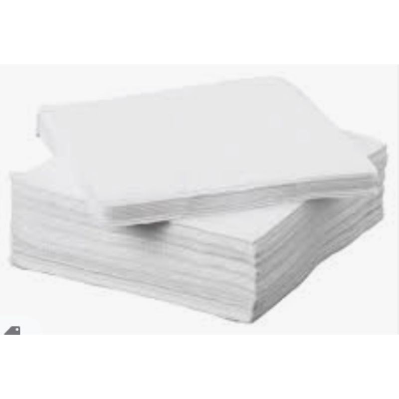 Ikea White Napkins 24x24 3 ply, 50ct