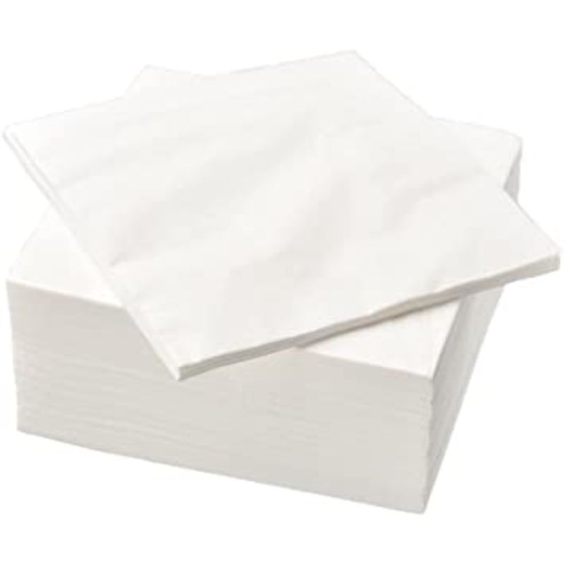 Ikea White Napkins 40x40 3 ply, 100ct