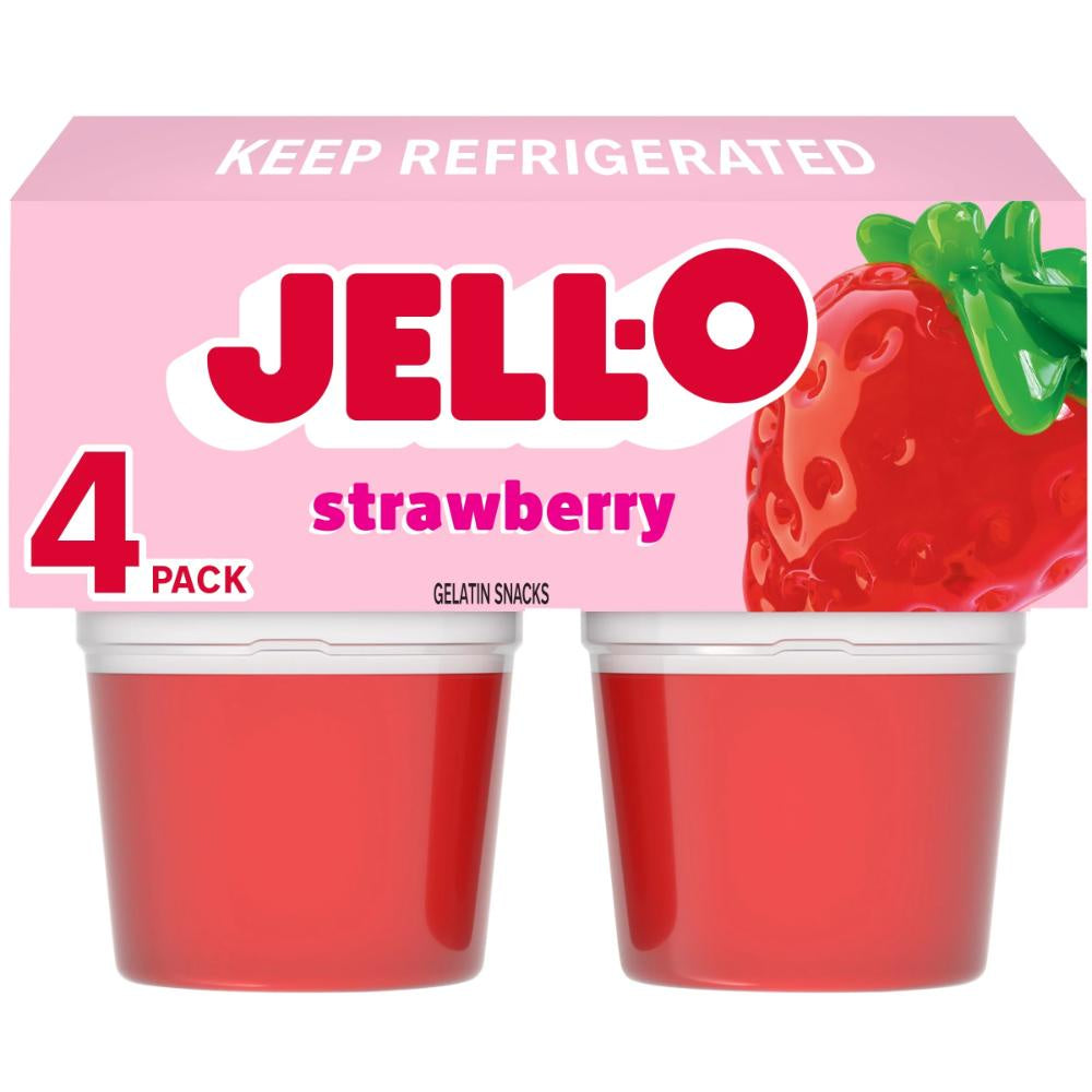 Jell-O Strawberry Gelatin 4 pk