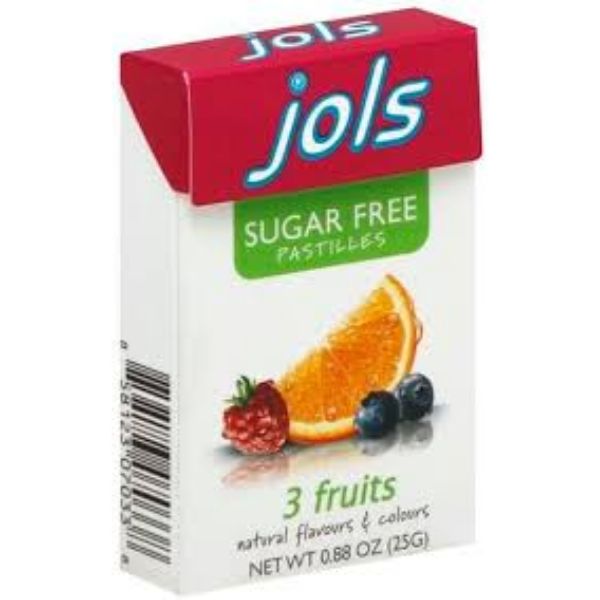 Jols 3 Fruit Sugar Free Pastilles .88 oz