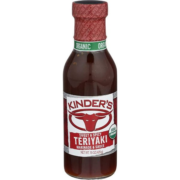 Kinder's Organic Sweet & Spicy Teriyaki Marinade & Sauce 15oz.