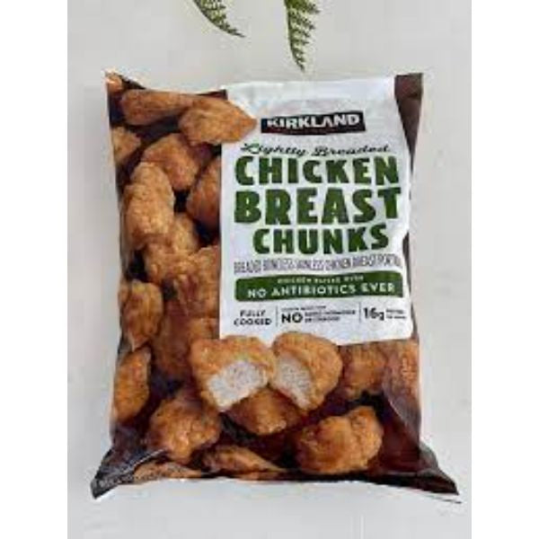 Kirkland Lightly Breaded Chicken Breast Chunks 4 lb