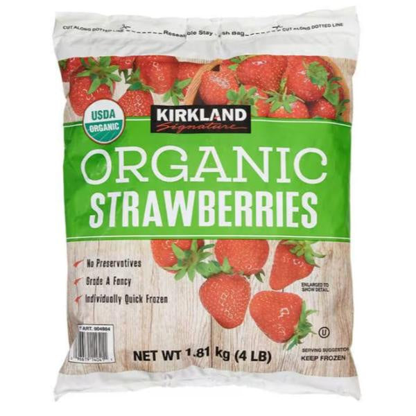Kirkland Organic Strawberries, Frozen 4 lbs